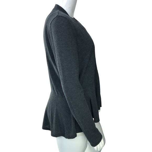 Fresh Produce Womens Size XXL Cardigan Sweater Open Peplum Grey Gray USA Made - Picture 9 of 15